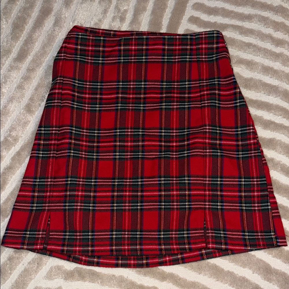 Plaid Pacsun Red and Green Skirt